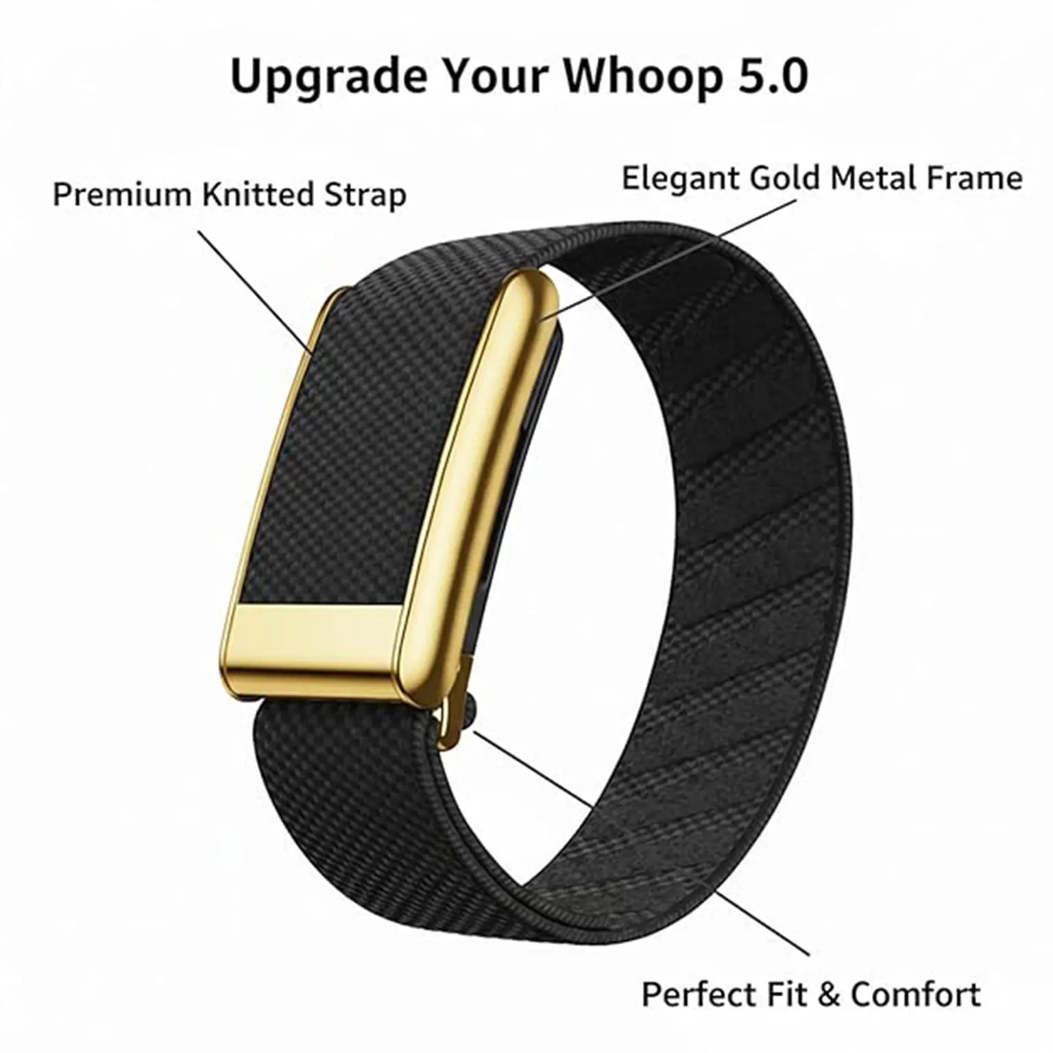 SuperKnit Nylon Sports Loop Adjustable Replacement Strap for Whoop 5.0 PEAK Ktusu by A to Z Mobile Accessories