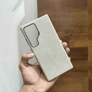 Cases & Covers Sweat Leather Texture soft touch Metal Button Magsafe Case for Samsung S25 Ultra