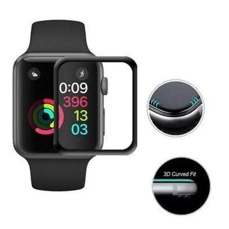 Flexible Clear Glass Screen Protector for Apple Watch 42mm / Clear - Ktusu