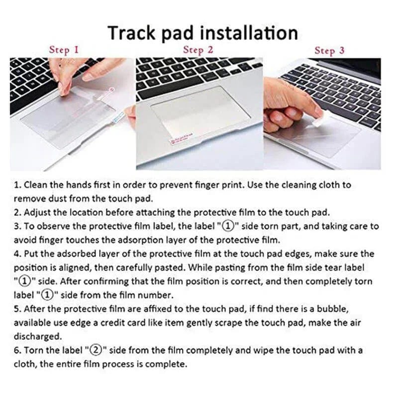 Trackpad Protector for MacBook Anti-Scratch Touchpad Protector - Ktusu