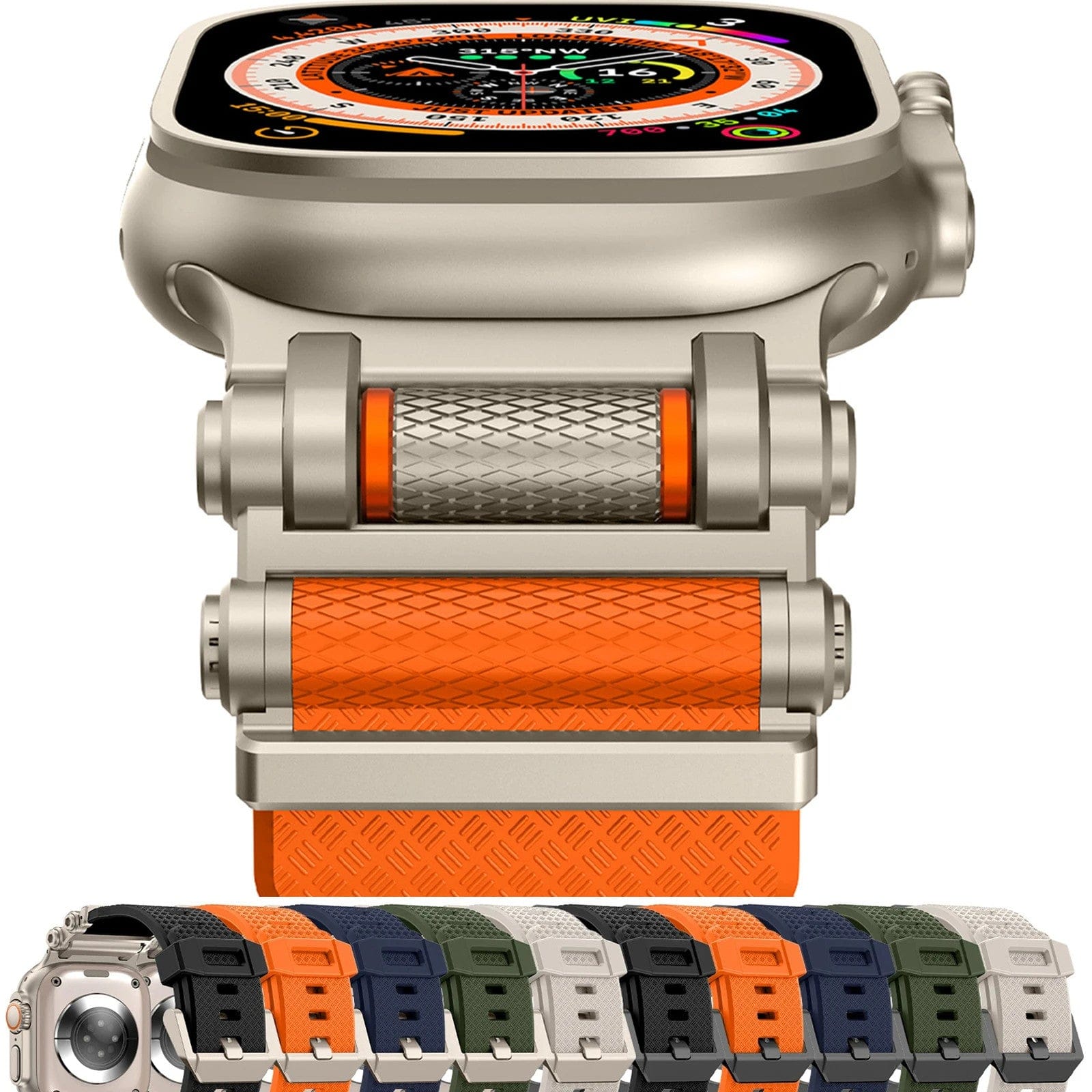 ktusu Generic Watch Bands TPU Armor Band for Apple Watch 42 | 44 | 45 | Ultra 49 | 46mm S10
