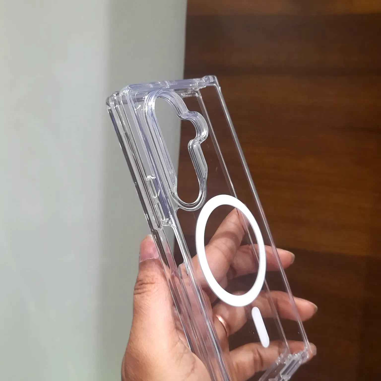 Cases & Covers TPU Hard Back Soft Edges Clear MagSafe Case for Samsung Z Fold7
