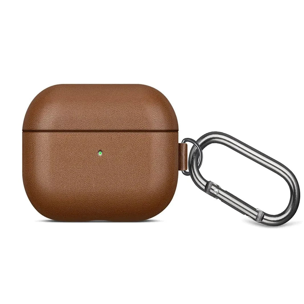ktusu Generic Cases & Covers TPU Leather Dual Layer Hard Cover for Airpods Pro | Pro 2 Tan Brown