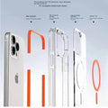 Cases & Covers for TPU + PC Magnetic MagSafe Transparent Phone Case for Apple iPhone