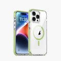 Cases & Covers for iPhone 15 Plus / Green TPU + PC Magnetic MagSafe Transparent Phone Case for Apple iPhone