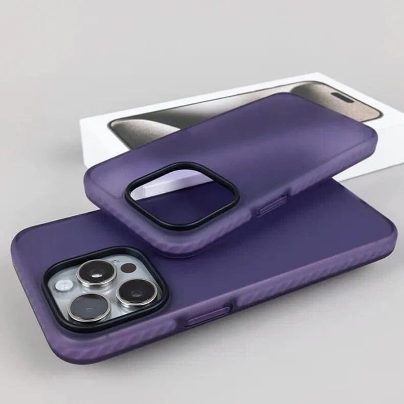 Cases & Covers for iPhone 14 Pro Max / Deep Purple / Without Magsafe Translucent Matte Hard Phone Back Case Cover for Apple iPhone