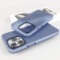 Cases & Covers for iPhone 14 / Sierra Blue / Without Magsafe Translucent Matte Hard Phone Back Case Cover for Apple iPhone