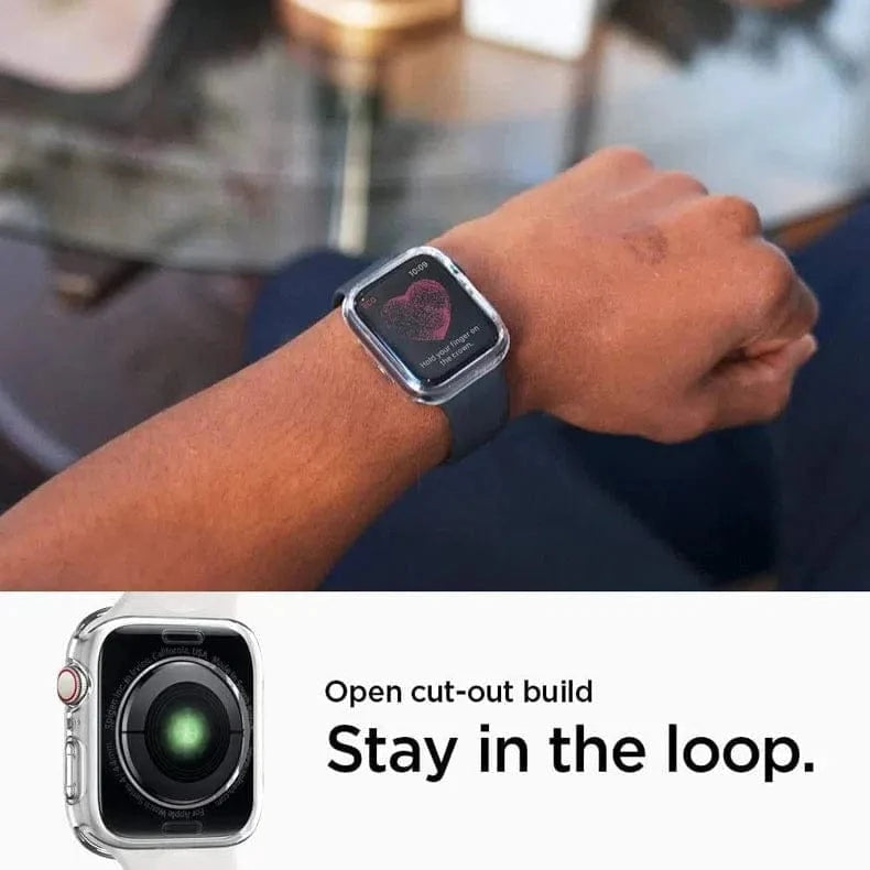 Transparent 360 Degree Body Bumpper for Apple Watch 44mm