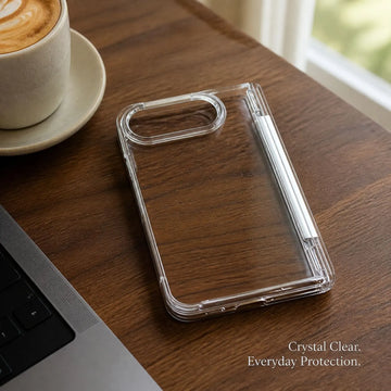 Crystal Clear Transparent Hard Case with Hinge Protection for iPhone Duo Transparent KTSU4RHZM 8905969512637