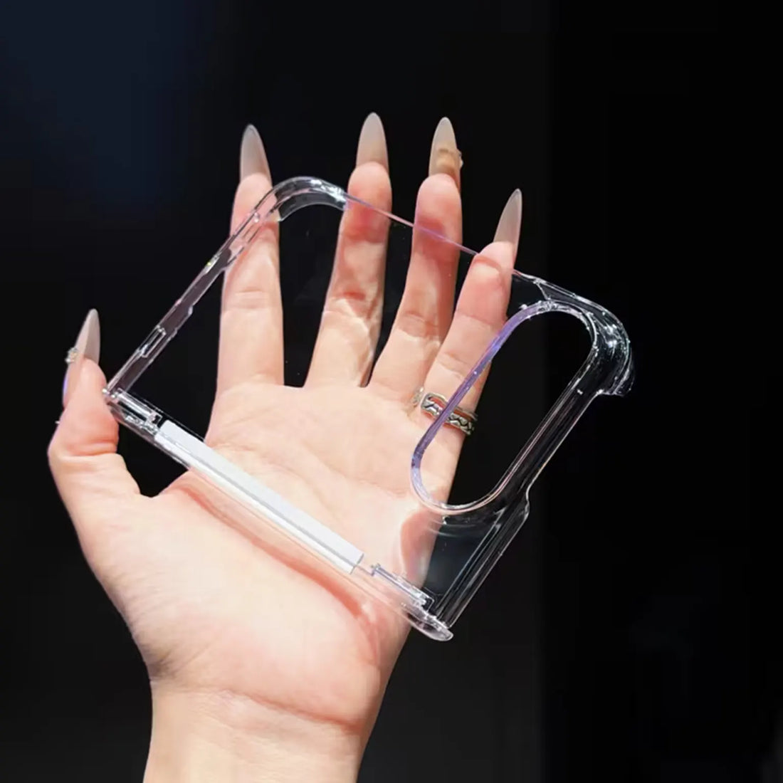 Crystal Clear Transparent Hard Case with Hinge Protection for iPhone Duo Transparent KTSU4RHZM 8905969512637