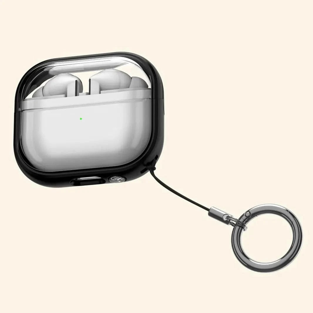 ktusu Generic Cases & Covers Transparent Kickstand Keychain Case for Samsung Galaxy Buds 3 | 3 Pro