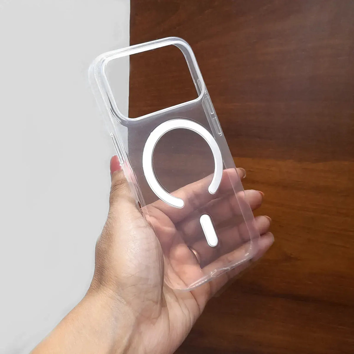 Magnetic Magsafe Frosted Slim Matte Paper Case for iPhone 17 Pro Max Transparent KTSU745YR 8915288472185
