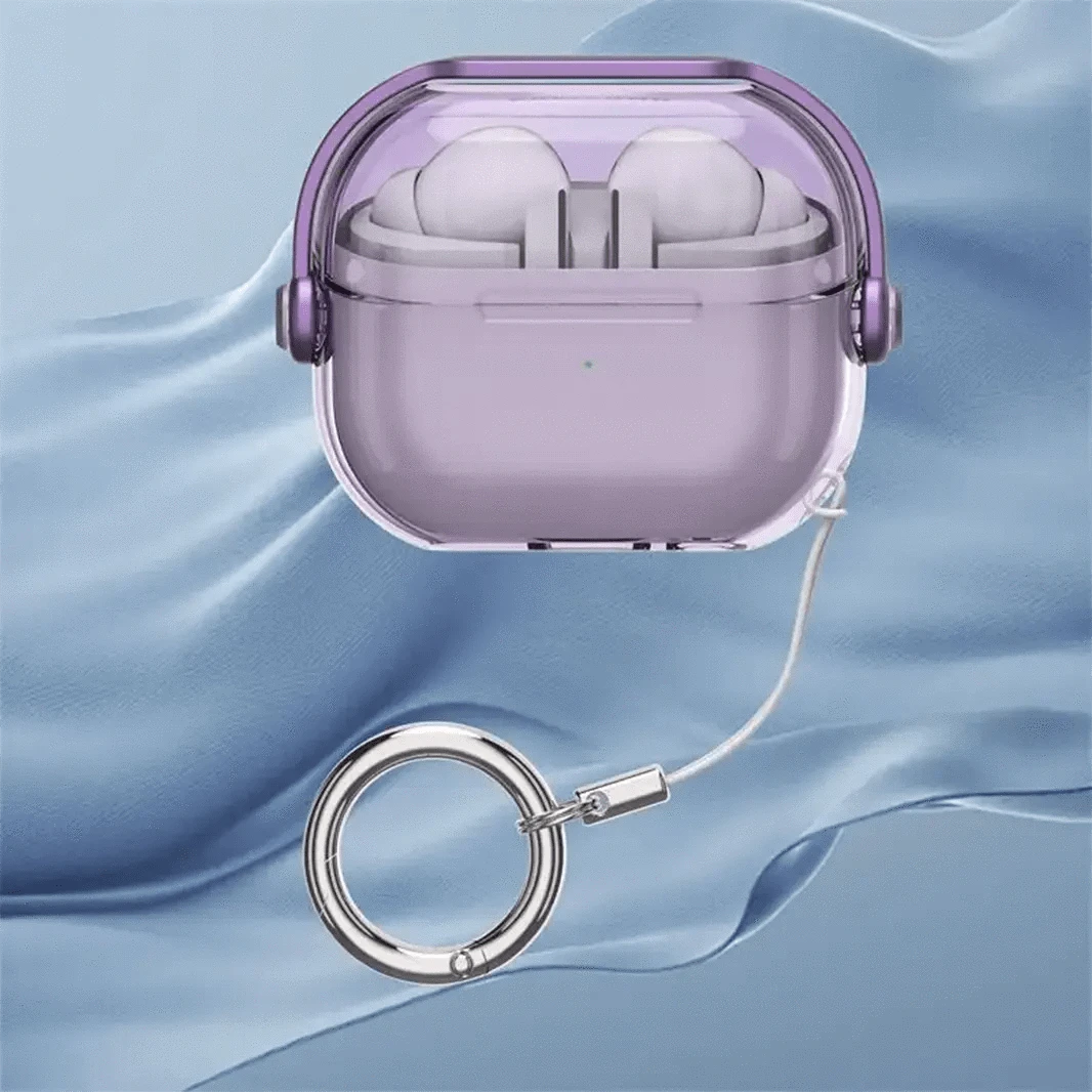 ktusu Generic Cases & Covers Transparent Musical Soft TPU Cover for Samsung Buds3 Purple