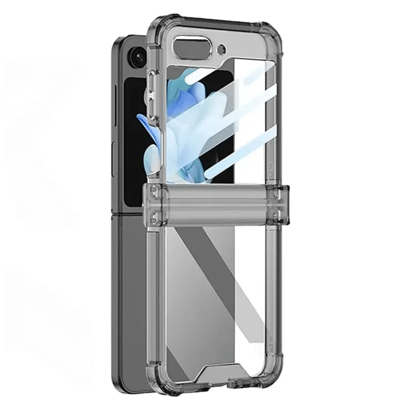 Cases & Covers for Samsung Z Flip6 / Smoke Crystal Clear Glossy Hybrid Matte Bumper Phone Case for Samsung Z Flip