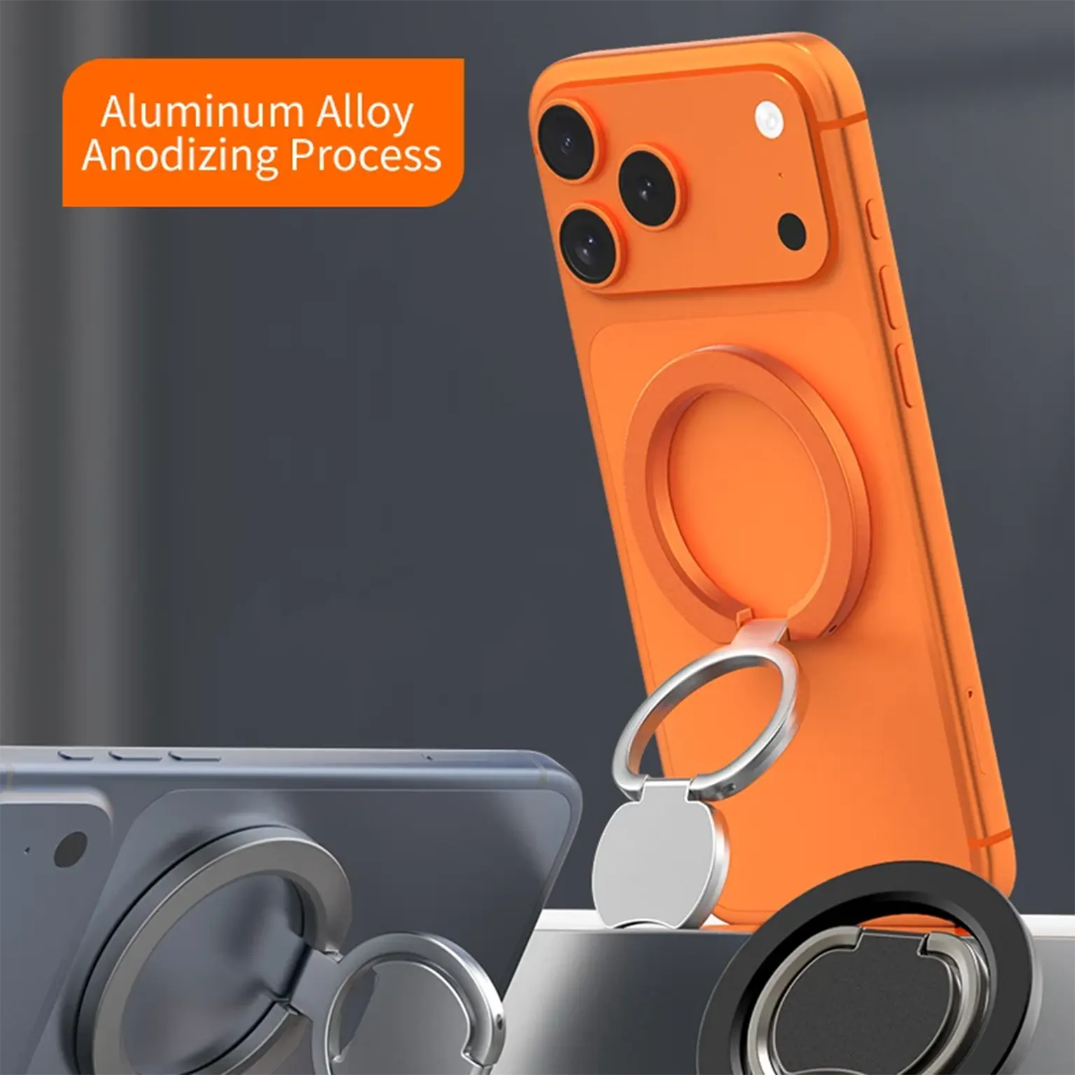 Two-Sided MagSafe Magnetic Ring Grip for Magsafe Function Built in Cases