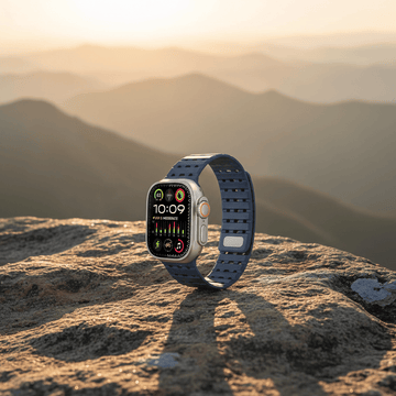 Watch Bands Two-Tone Breathable Magnetic Silicone Band for Apple Watch 38 | 40 | 41 | 42mm S10