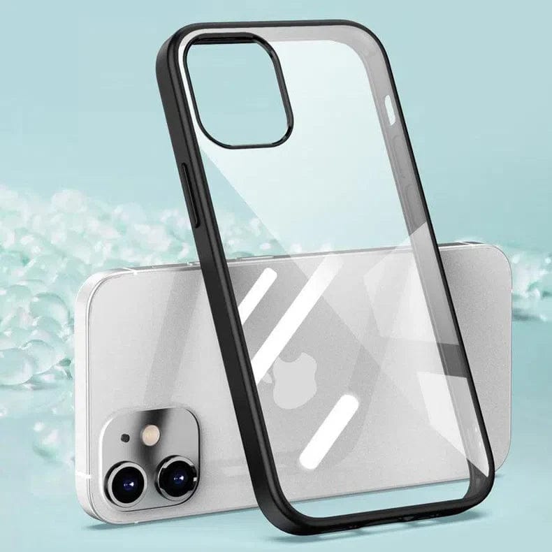 Cases & Covers for iPhone 12 | 12 Pro / Black Ultra Crystal Clear Matte Bumper Phone Back Case for Apple iPhone