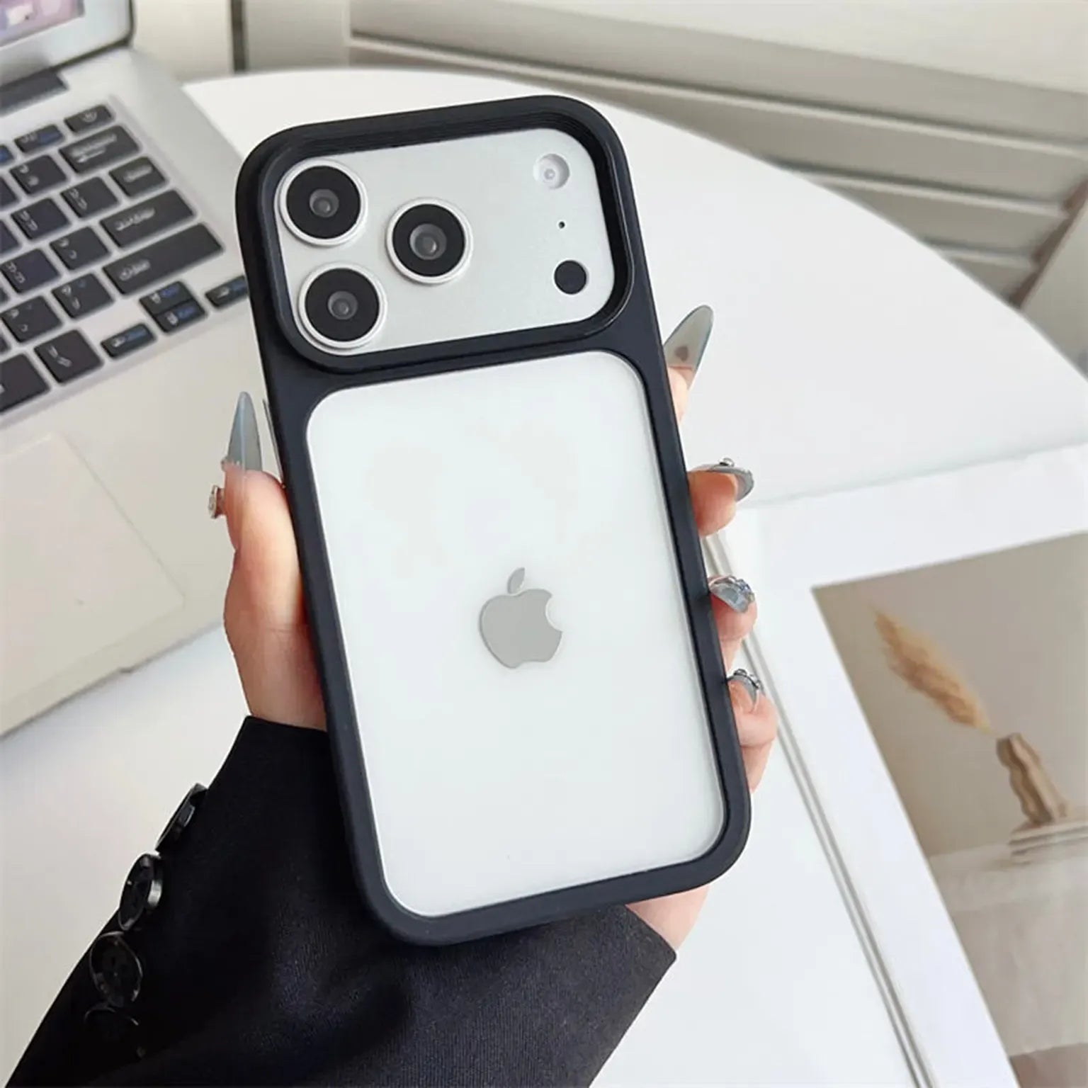 Cases & Covers Ultra Crystal Clear Matte Frame Case for iPhone 17 Pro Max