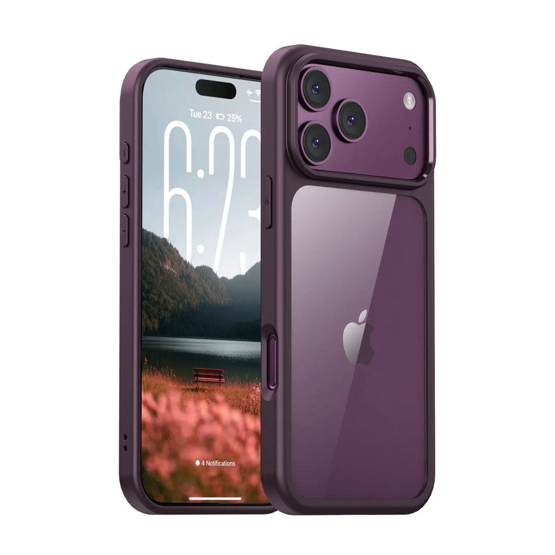 Ultra Crystal Clear Matte Frame Case for iPhone 18 Pro KTSUS9K0X 8937631577439