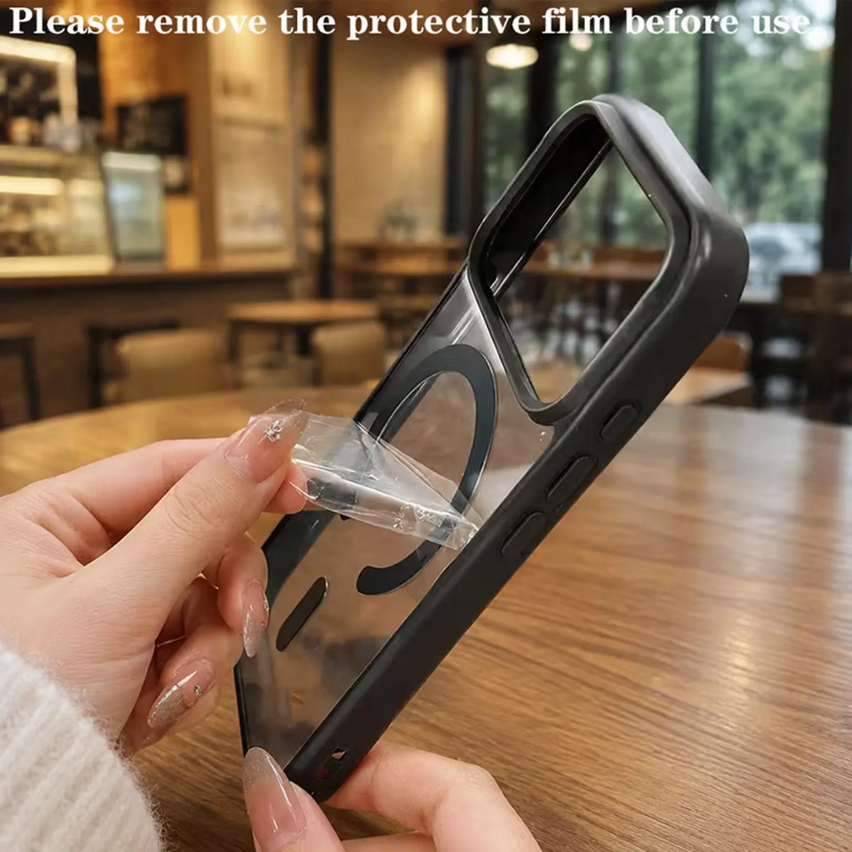 Ultra Crystal Clear Matte Frame MagSafe Case for iPhone 18 Pro Max