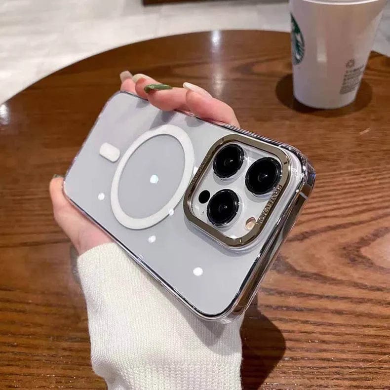 Cases & Covers Ultra Slim Thin Transparent Magsafe Support Hard Case for iPhone 15