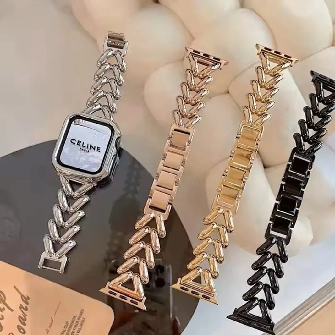 V Shape Chain Bracelet for Apple Watch 42 | 44 | 45 | Ultra 49 | 46mm S10