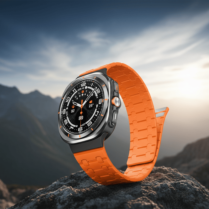 Velour Silicone Magnetic Loop for Samsung Watch Ultra 47mm