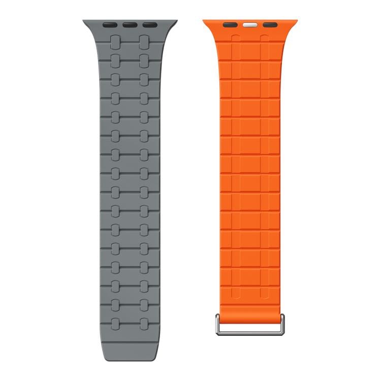 ktusu Generic Watch Bands Velour Silicone Magnetic Loop with Clasp for Apple Watch 42 | 44 | 45 | Ultra 49 | 46mm S10