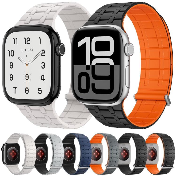 ktusu Generic Watch Bands Velour Silicone Magnetic Loop with Clasp for Apple Watch 42 | 44 | 45 | Ultra 49 | 46mm S10