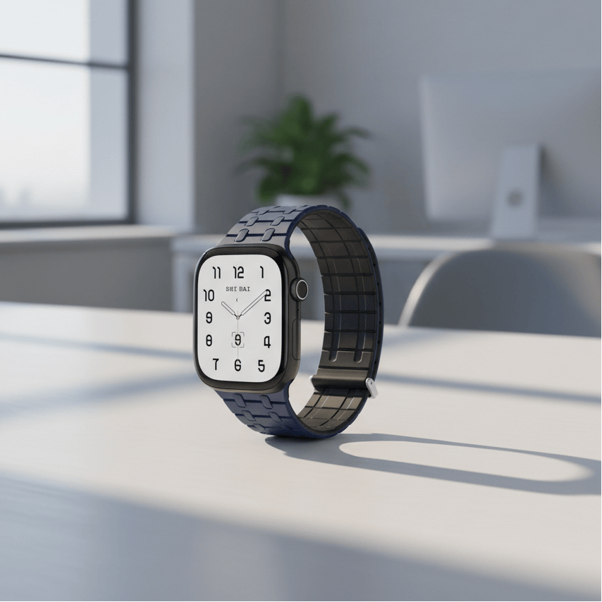 Watch Bands Velour Silicone Magnetic Loop with Clasp for Apple Watch 42 | 44 | 45 | Ultra 49 | 46mm S10