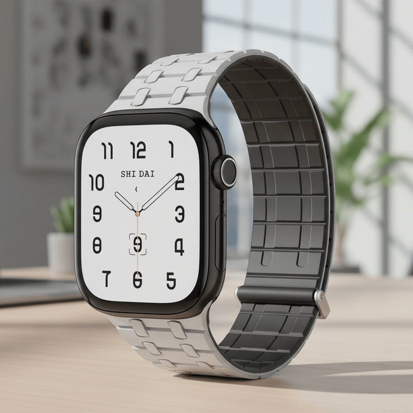 Watch Bands Velour Silicone Magnetic Loop with Clasp for Apple Watch 42 | 44 | 45 | Ultra 49 | 46mm S10