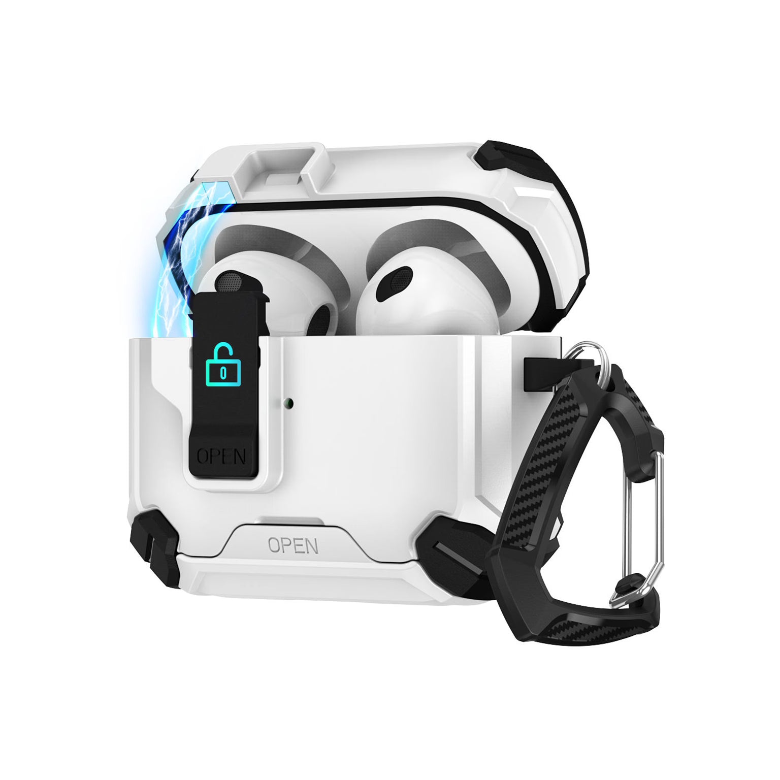 Two Color Magnetic Holder Earphone Protective Case with Switch Lock for Airpods Pro | Pro 2