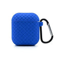 Cases & Covers for Airpods 1 | 2 / Blue Apple Airpods Cases Covers Woven Pattern Silicone Soft