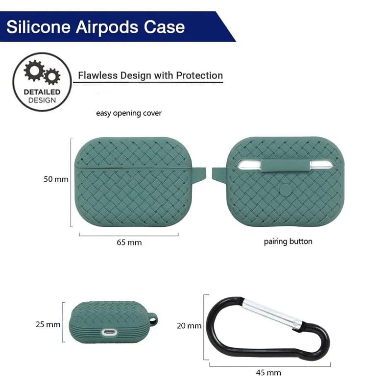 Cases & Covers for Apple Airpods Cases Covers Woven Pattern Silicone Soft