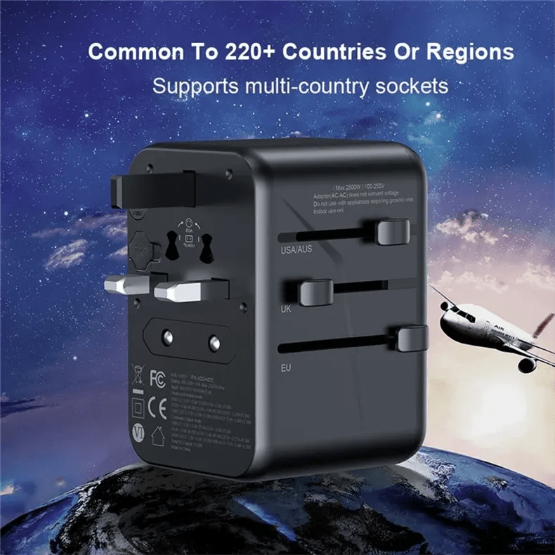 Cables & Adapters for Worldplug Travel Wall 65W Charger Adapter for International Adventures