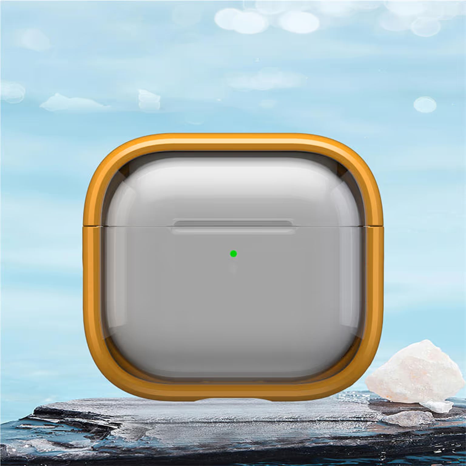 PC+TPU Bluetooth-compatible Earbud Cover Stand with Carabiner for Airpods Pro | Pro 2